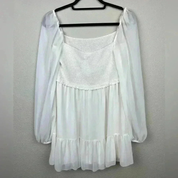 WILFRED Women's Large Tempest Mini Dress Light Birch NWT Bridal Bride Wedding - Picture 8 of 16